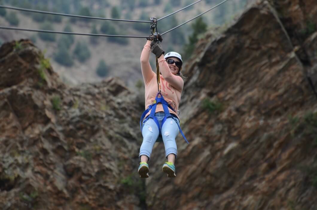 Ziplining in Idaho Springs // anthonyanderin.com